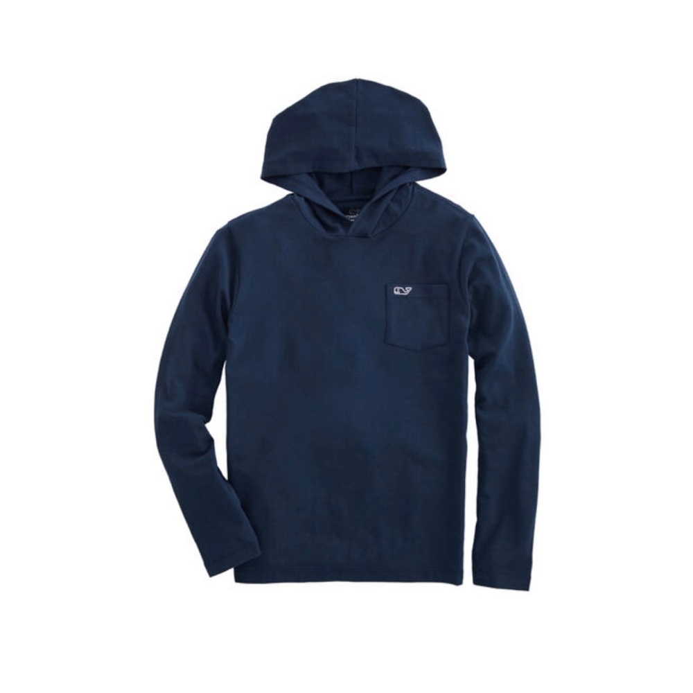 NWOT Boys long sleeve lightweight performance Edgartown Hoodie t-shirt M(12-14)